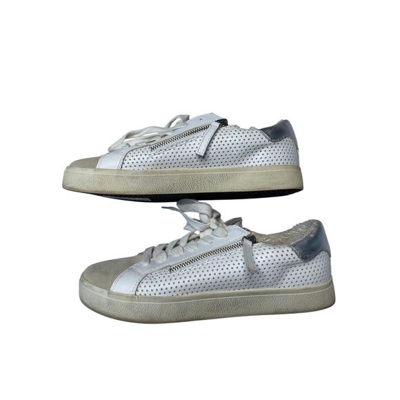 Steve Madden Womens 8.5M Parka PARK05S1 Leather Low Top Lace Up Sneaker Shoes - Picture 3 of 9